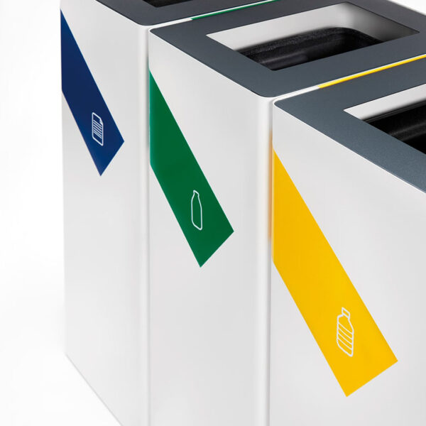 Mobiliario oficinas papelera de reciclaje Ámbar (extraíble)